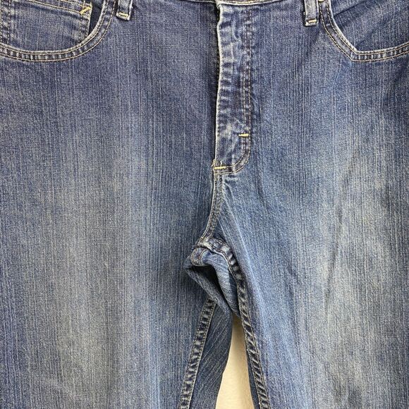 Lee Riders Blue Jeans 12 P 34x28 Relaxed Fit Straight Leg Mid Rise Stretch - Picture 4 of 14